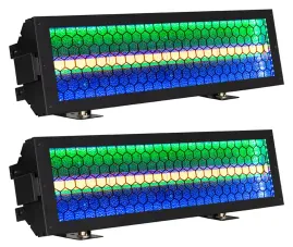 2 American DJ Vintage Bar RGBL LED DMX Eye Candy Amber Blinder Effect Lights ADJ