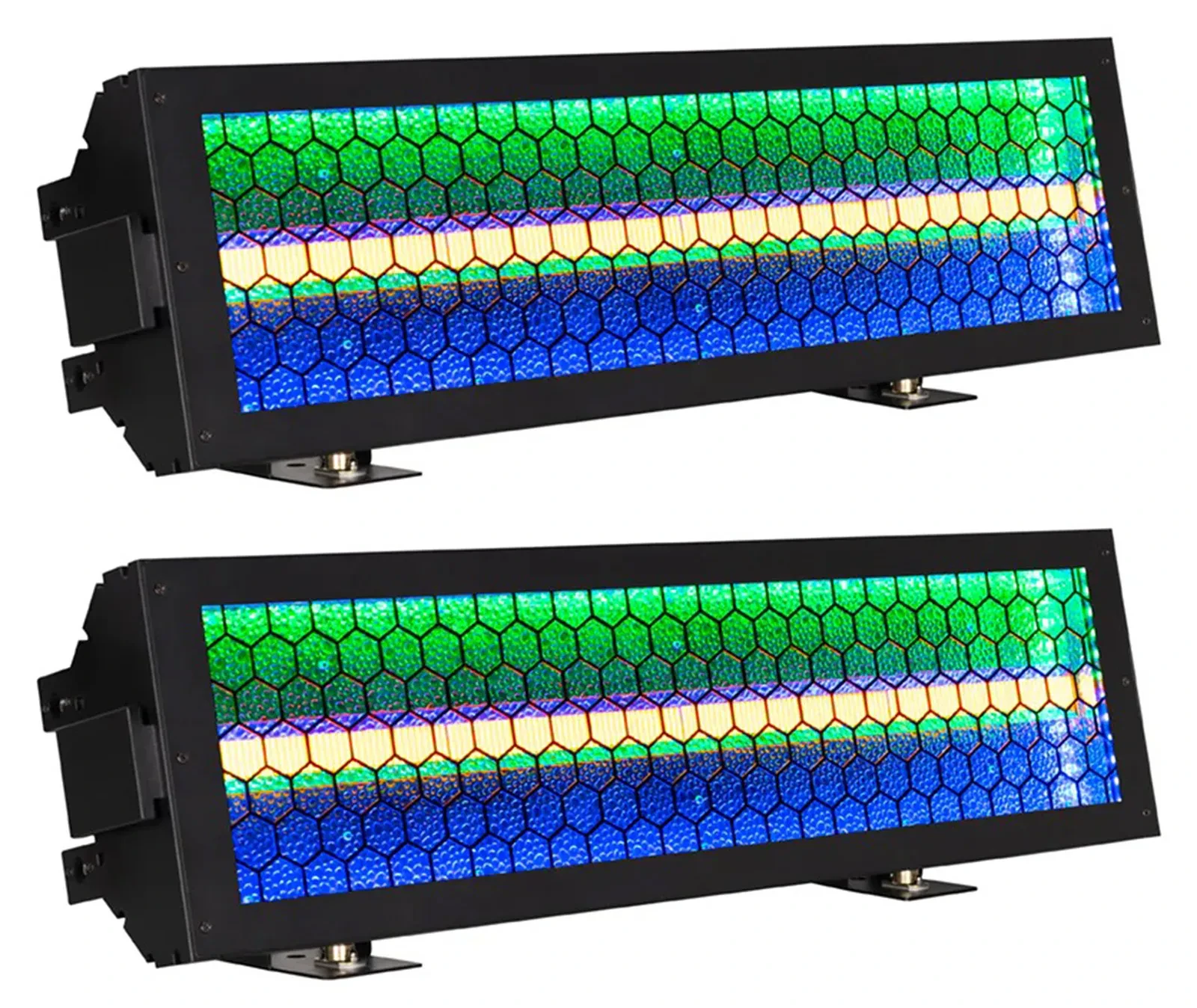 2 American DJ Vintage Bar RGBL LED DMX Eye Candy Amber Blinder Effect Lights ADJ