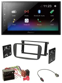 Pioneer USB Bluetooth DAB 2DIN MP3 Autoradio für Ford S-Max ab 2007 Mondeo schwa