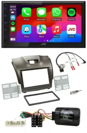 Автомагнитола JVC 2DIN, Bluetooth, USB, DAB, для Isuzu D-Max (с 2012), серый