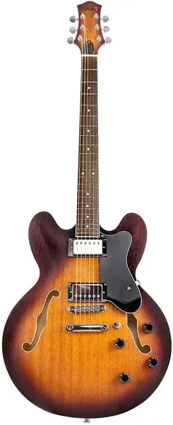 Электрогитара полуакустическая Eart E-335 Brown Sunburst