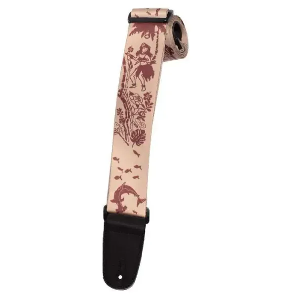 Henry Heller HSUB2-42 Hawaiian Motif Custom Artwork Sublimation Guitar Strap