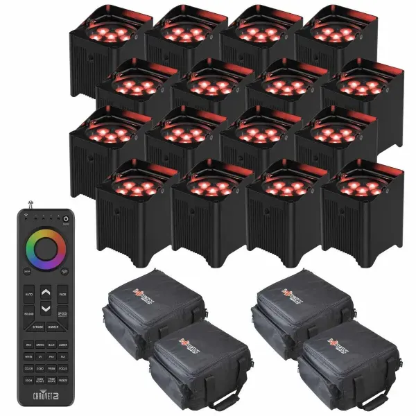 Светодиодный прибор Chauvet DJ Freedom Par T6 с аксессуарами (16 штук)