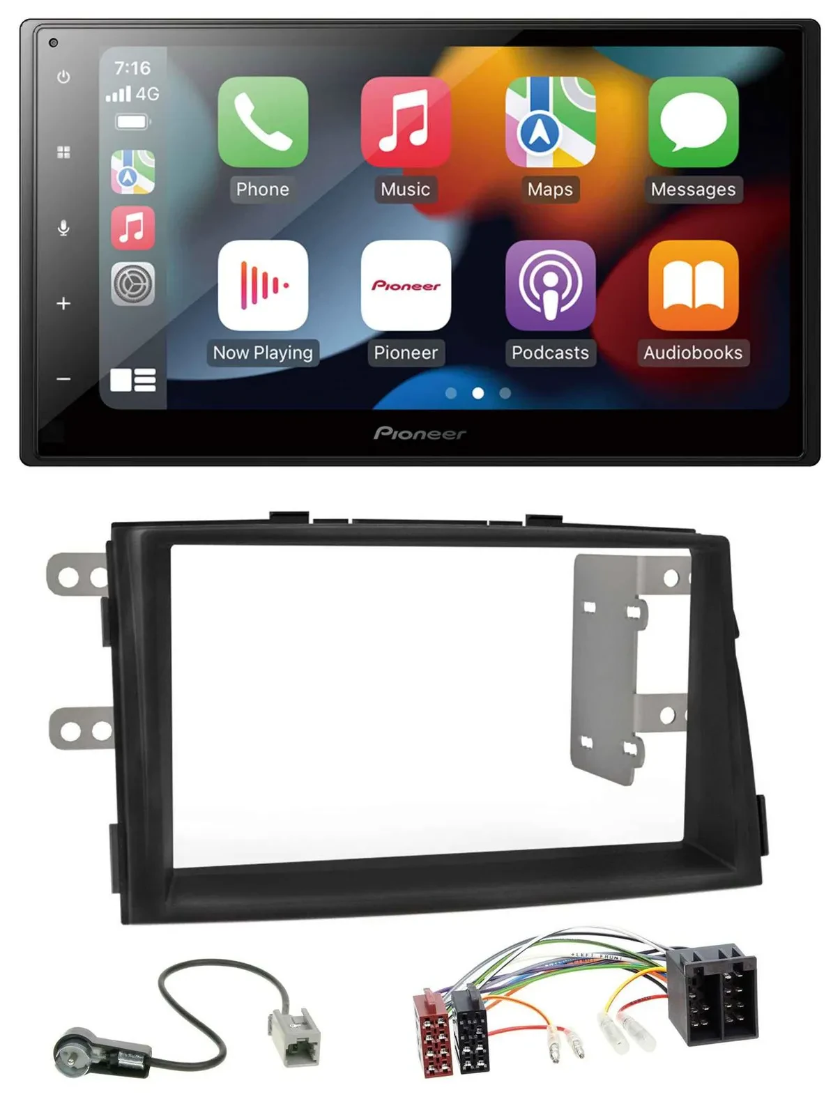 Pioneer DAB Bluetooth 2DIN USB MP3 Autoradio für Kia Sorento II XM 2009-2012