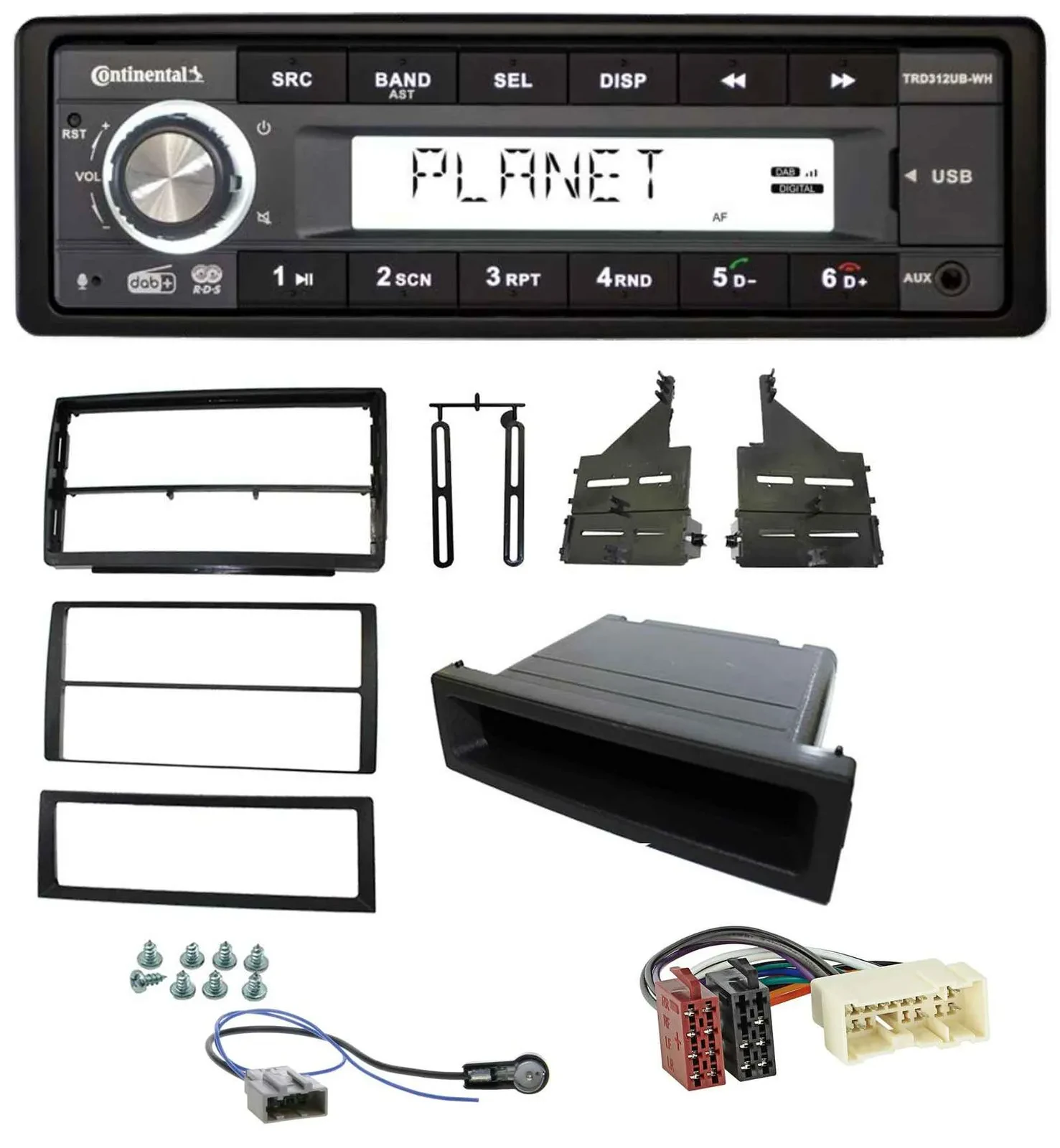 Автомагнитола для Nissan Altima (L31, 2005-2006) Continental 1-DIN USB AUX DAB MP3