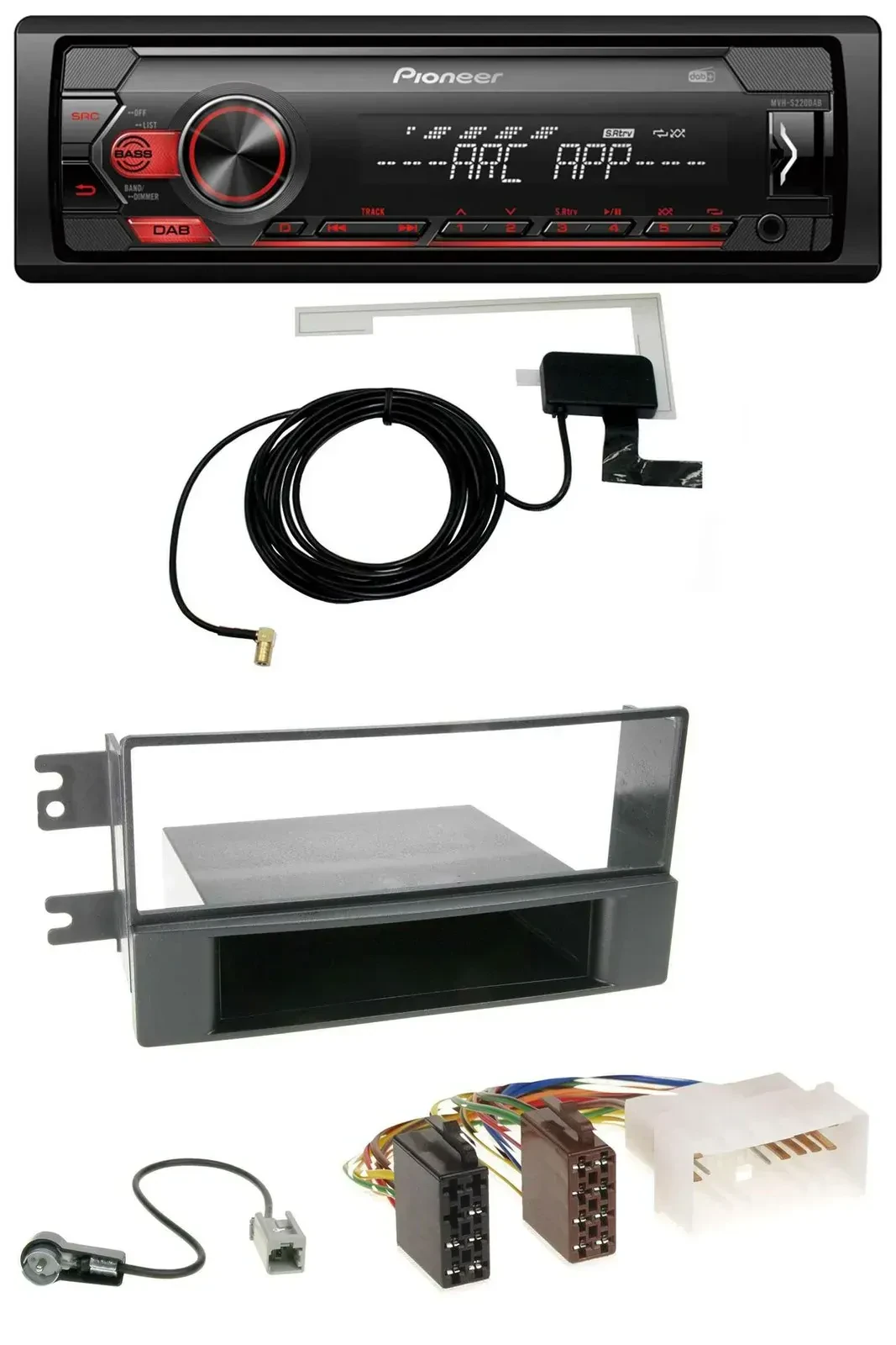 Автомагнитола Pioneer 1DIN USB DAB MP3 AUX для Kia Cerato (с 2007)