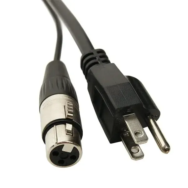 Elite Core PA50 50' Powered Speaker Cable Cord - Balanced Neutrik XLR + AC Plug