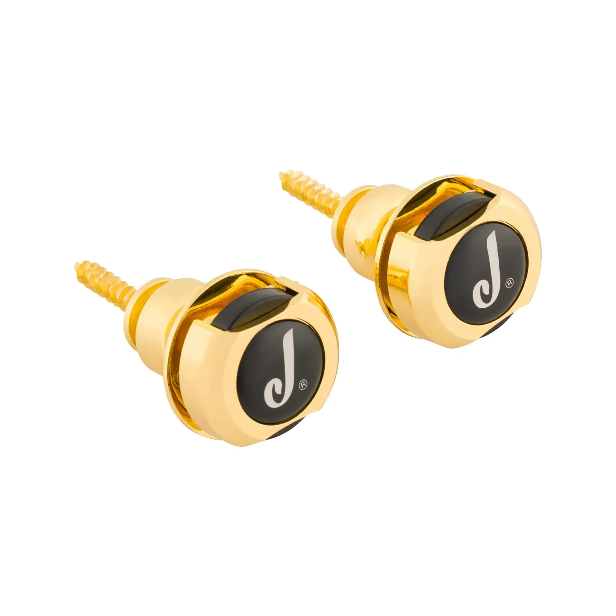 Крепление гитарного ремня Jackson 299-0000-003 J Logo Gold (пара)