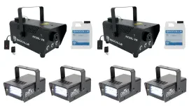 (2) Rockville R720L LED Fog/Smoke Machine+(4) MINI STROBE LED (replaces CH-730)