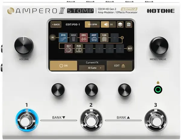 Процессор для электрогитары Hotone Ampero II Stomp