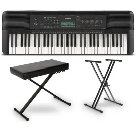 Yamaha PSRE283 61Key Portable Keyboard Essentials Bundle