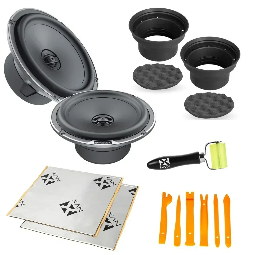 Hertz MPX 165.3 200W RMS 6.5" Coaxial Speakers with Accessories