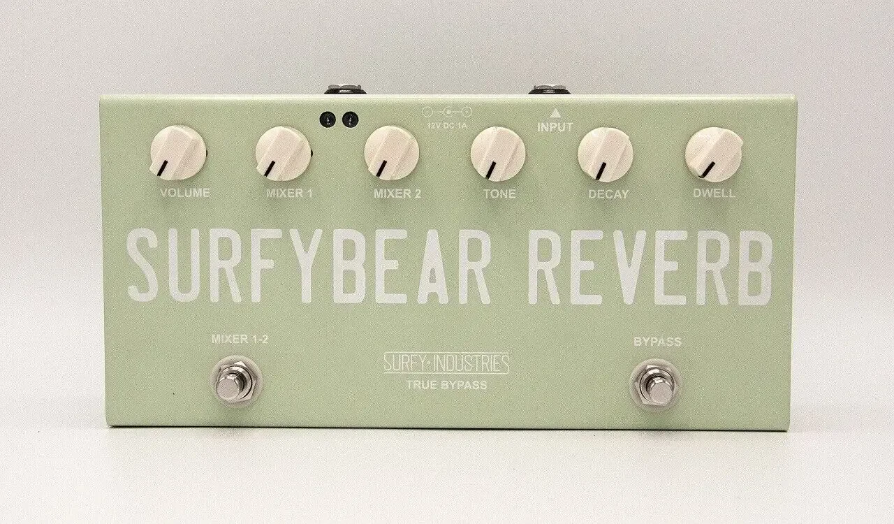 Педаль реверберации SURFY INDUSTRIES SurfyBear Compact Surf Green (V1.1)