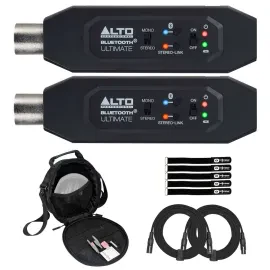 Alto Professional Bluetooth Ultimate XLR Stereo Bluetooth Audio Receiver w Case
