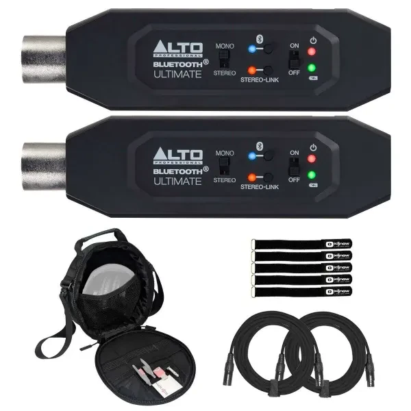 Alto Professional Bluetooth Ultimate XLR Stereo Bluetooth Audio Receiver w Case