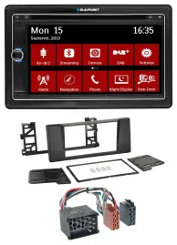 Blaupunkt Bluetooth DAB 2DIN USB DVD MP3 Autoradio für BMW 5er (E39) X5 Rundpin