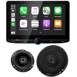 Kenwood 10.1" Double-DIN Touchscreen  Receiver with 6.5" Coaxial Speakers
