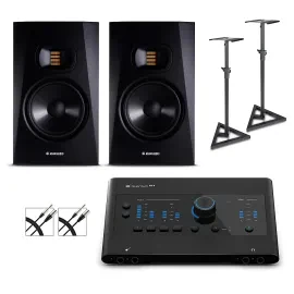 PreSonus Quantum ES4 Interface w/Adam Audio T7  Pair Cables & Stands