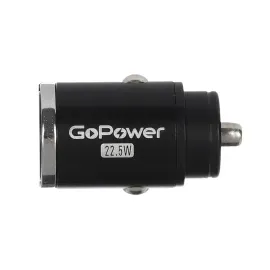 00-00028409 Автомобильное З/У GPQC12 1USB+1Type-C 22.5W Mini черный, GoPower