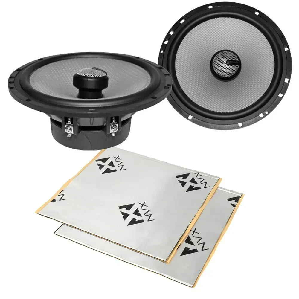 Diamond DMD652 100W 6.5" Coaxial Speakers w/ Sound Damping