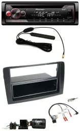 Pioneer CD USB Lenkrad DAB MP3 Autoradio für Fiat Idea 2006-2012 schwarz
