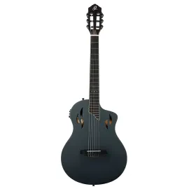 ORTEGA TourPlayer DeLuxe Nylon String Gitarre - Fichte Schwarz + Bag "B-Stock"