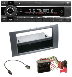 Kienzle Bluetooth MP3 USB DAB Autoradio für Ford Fiesta Focus 04-08 anthrazit
