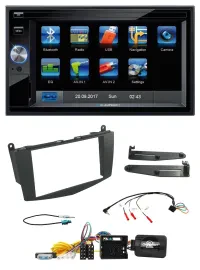 Blaupunkt 2DIN Bluetooth TMC USB Lenkrad SD Navigation für Mercedes C-Klasse 07-