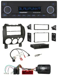 Blaupunkt DAB USB Bluetooth Lenkrad Autoradio für Mazda 2 2007-2014 nur Panasoni