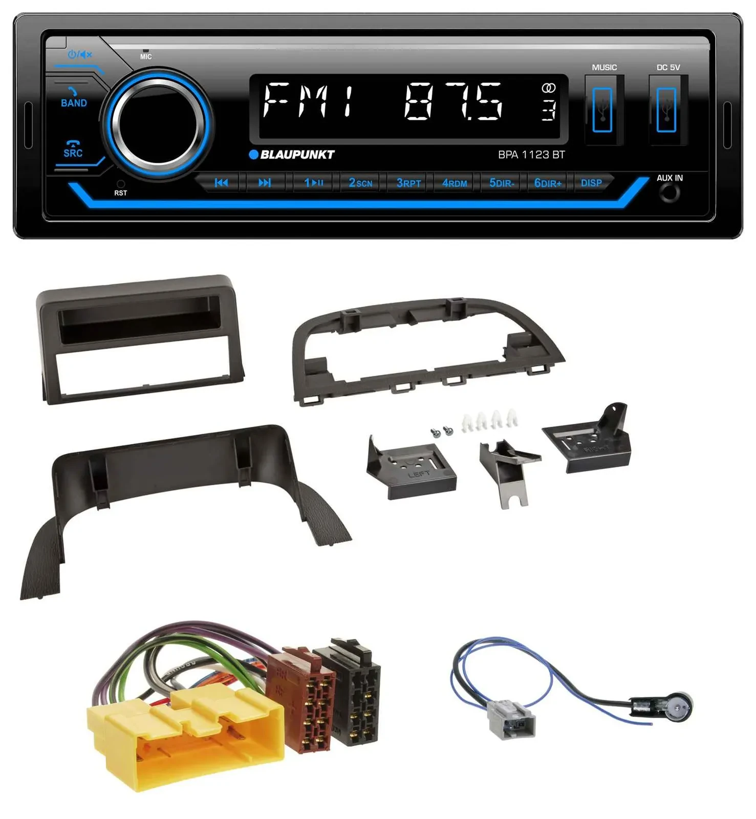 Blaupunkt MP3 Bluetooth USB AUX Autoradio für Mazda 3 (2013-2019)