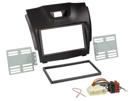 Radioeinbauset Doppel DIN Autoradio für Isuzu D-Max ab 2012 dunkelgrau