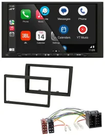 JBL USB 2DIN MP3 Bluetooth AUX Autoradio für Citroen Jumper 11-21 Peugeot Boxer