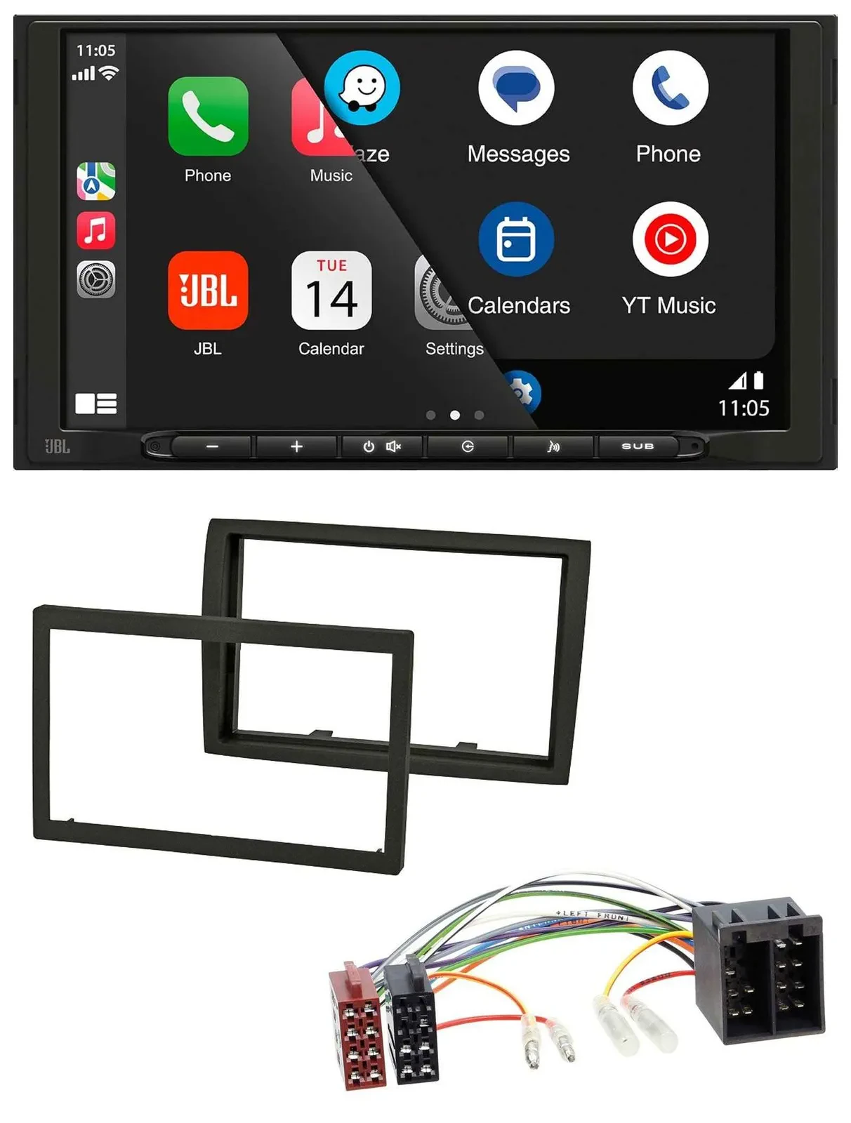 JBL USB 2DIN MP3 Bluetooth AUX Autoradio für Citroen Jumper 11-21 Peugeot Boxer