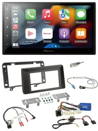 Pioneer DAB Bluetooth 2DIN USB Lenkrad Autoradio für Dacia Duster ab 2021
