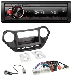Автомагнитола для Hyundai i10 (с 2013) Pioneer 1DIN DAB, USB, AUX, MP3