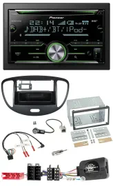 Pioneer Bluetooth Lenkrad DAB 2DIN USB CD Autoradio für Hyundai i10 2009-2013 sc