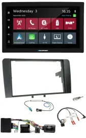 Blaupunkt 2DIN Lenkrad USB Bluetooth DAB Autoradio für Audi A3 8P 03-12 Bose Akt