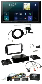 Автомагнитола для Dodge/Jeep Pioneer 2DIN DAB USB Bluetooth с поддержкой кнопок на руле