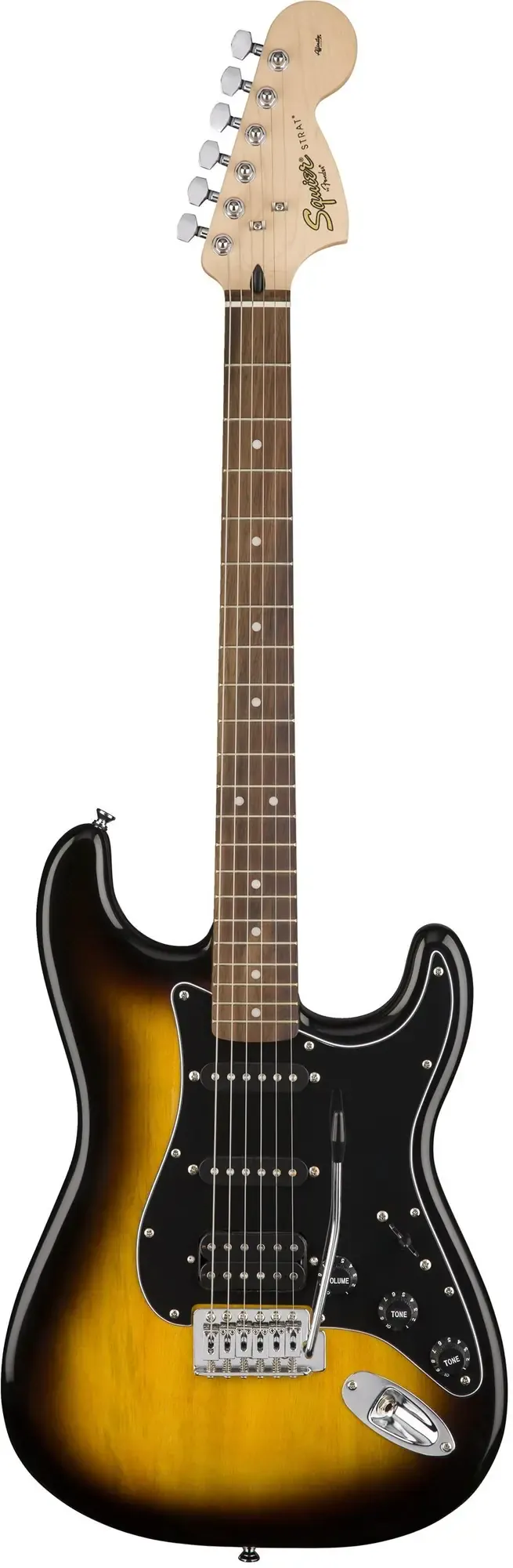 Электрогитара Fender Squier Affinity Stratocaster HSS Laurel FB Brown Sunburst с комбоусилителем, чехлом и аксессуарами