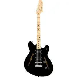 Электрогитара полуакустическая Fender Squier Affinity Starcaster Maple FB Black