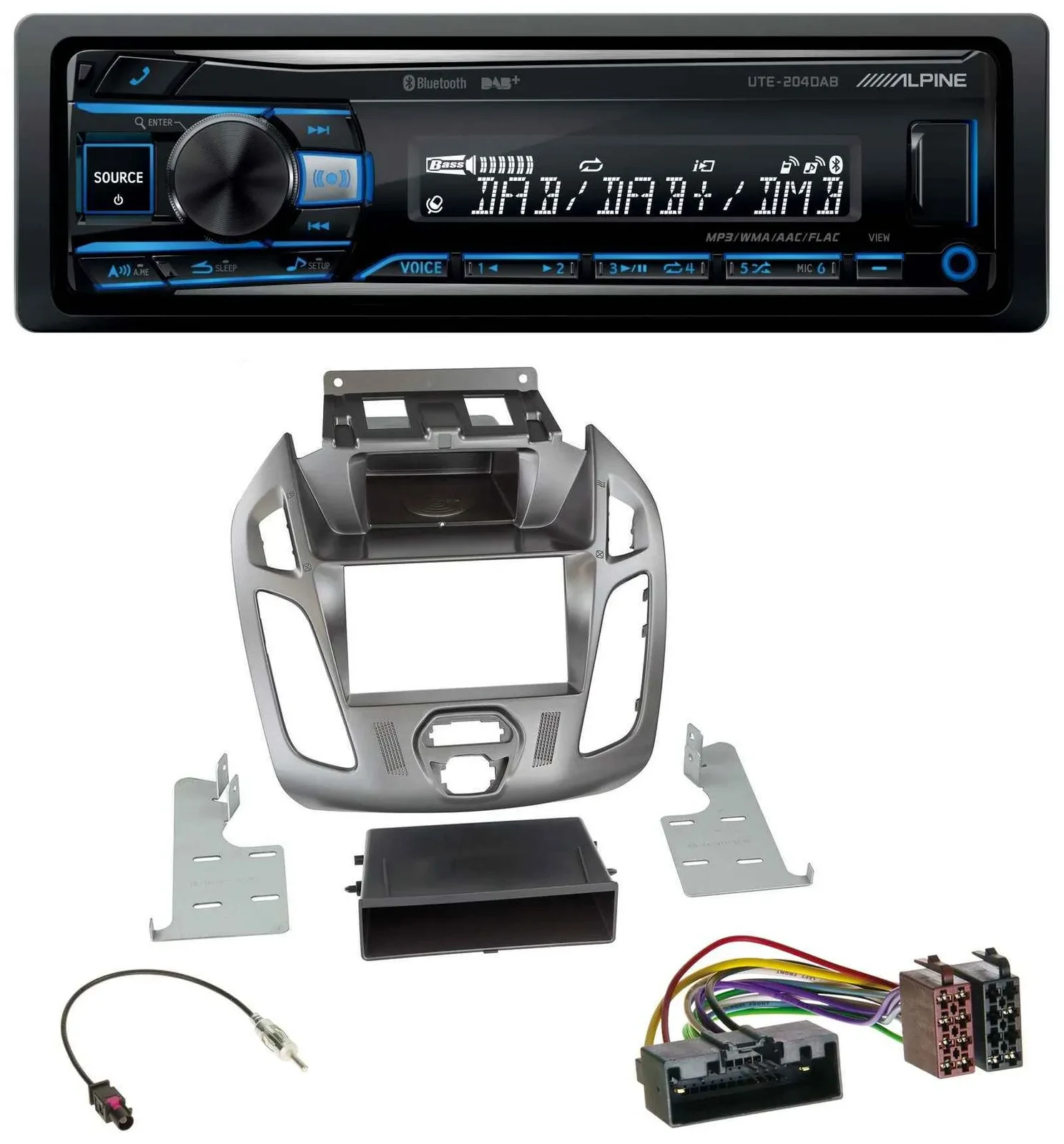 Автомагнитола для Ford Transit/Connect (2012–2018) Alpine USB Bluetooth DAB MP3
