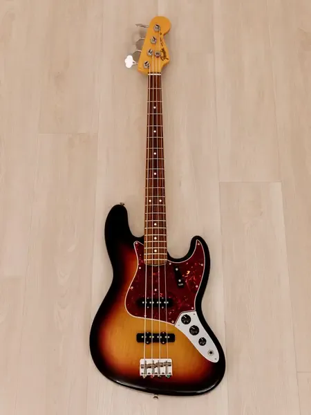 Бас-гитара Fender American Vintage 1962 Jazz Bass JJ Sunburst w/case USA 2007