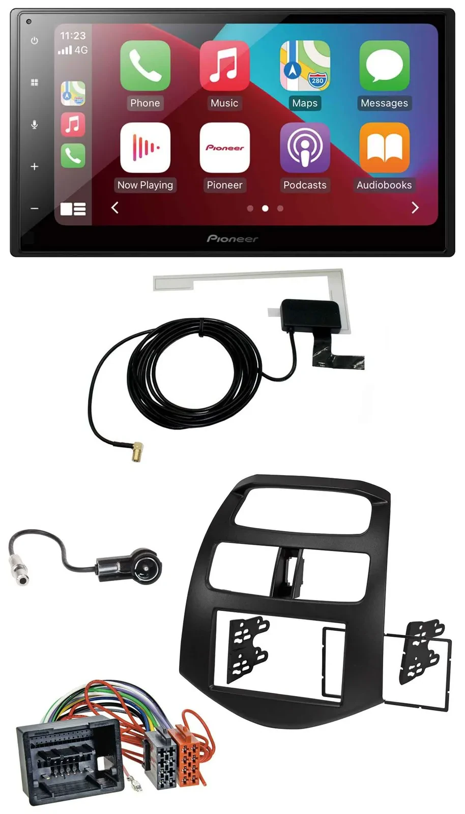 Автомагнитола для Chevrolet Spark (с 2013) Pioneer 2DIN, USB, Bluetooth, DAB, MP3