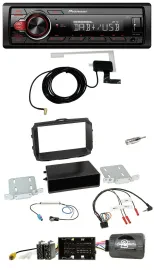 Автомагнитола Pioneer 1-DIN, MP3, DAB, USB, поддержка управления с руля, для Alfa Romeo Giulietta 940 (рестайлинг, с 2014-)