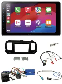 Автомагнитола Pioneer 2DIN, DAB, Bluetooth, USB, для Citroen Spacetourer/Jumpy, с поддержкой управления на руле