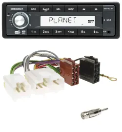 Continental MP3 AUX USB DAB 1DIN Autoradio für Nissan Almera N15 (1995-2000)