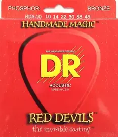 Струны для акустической гитары DR RDA-10 Extra-Life Red Devil 10-48