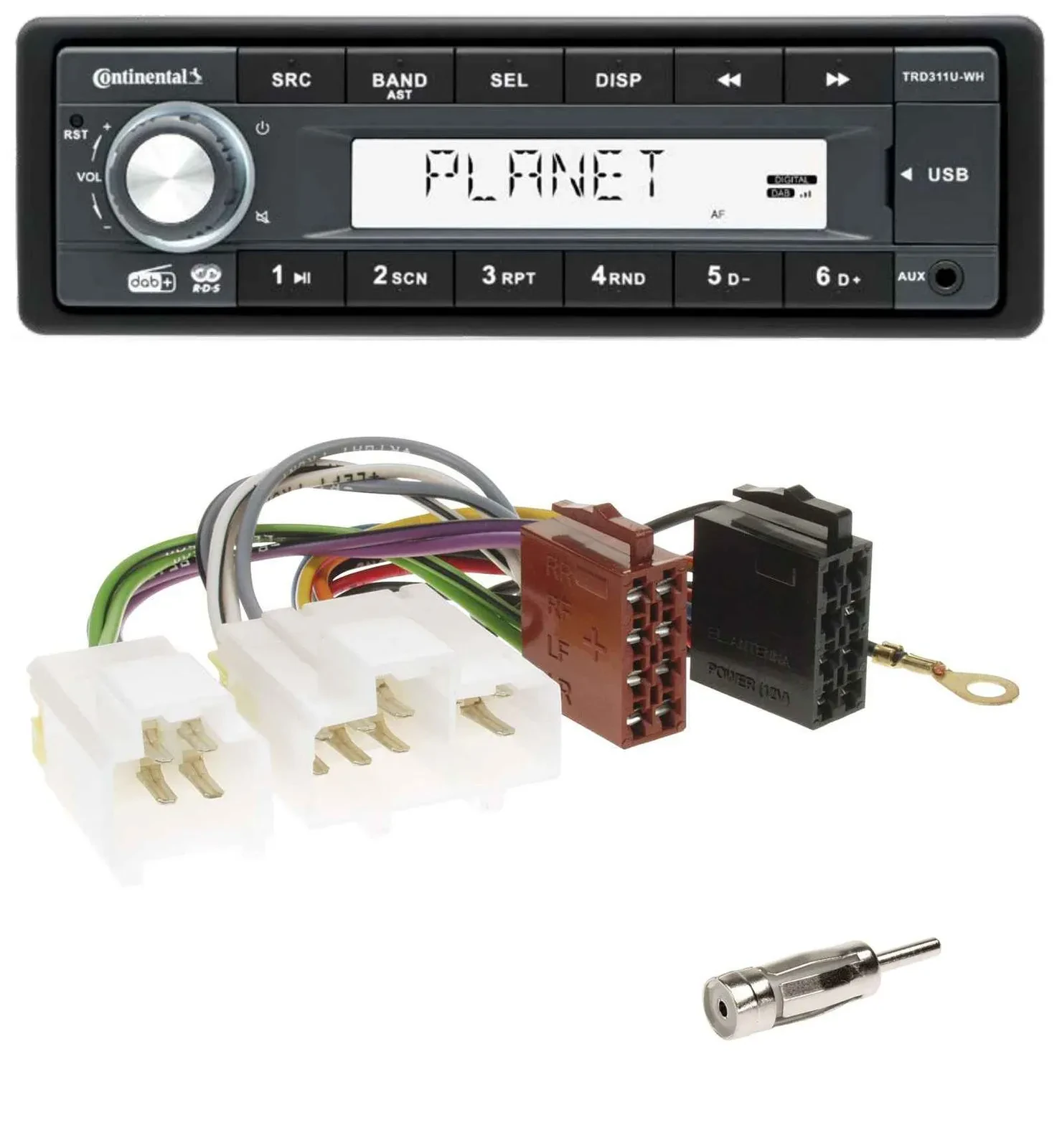 Continental MP3 AUX USB DAB 1DIN Autoradio für Nissan Almera N15 (1995-2000)