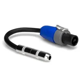 Коммутационный кабель Hosa Technology 6" 1/4" TS to Neutrik SpeakON Speaker Adaptor #GSK-112