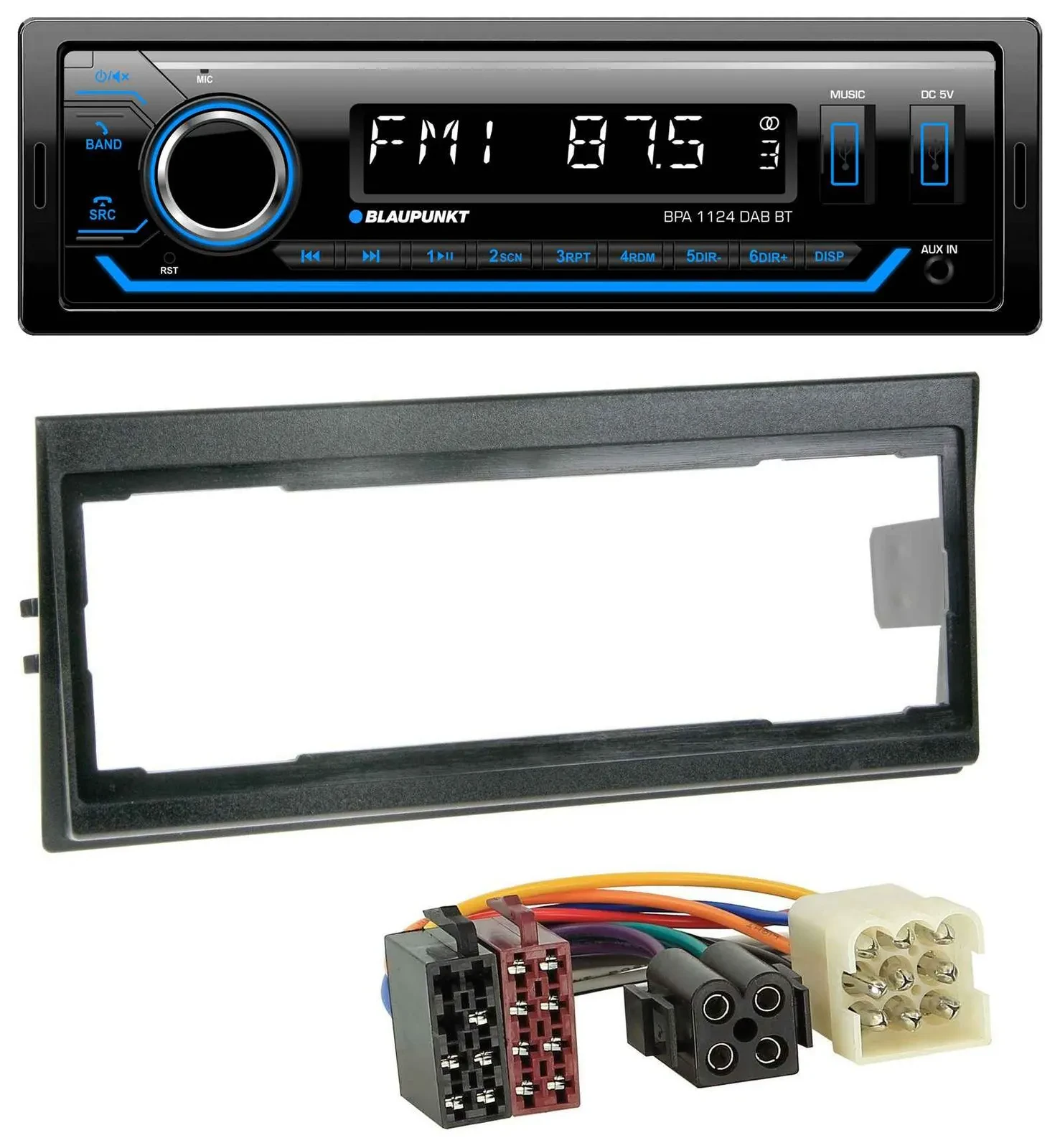 Автомагнитола для Volvo 740/760 (1982–1992) Blaupunkt Bluetooth, USB, DAB, MP3